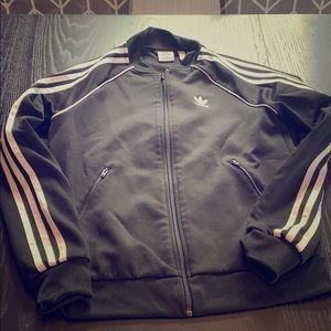 Adidas XS zip up track jacket - like new!